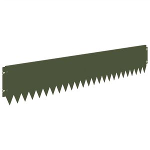 vidaXL Nurmireunus 10 kpl 103 x 20 cm Ter&auml;s Oliivinvihre&auml;