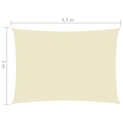 vidaXL Aurinkopurje Oxford-kangas suorakaide 3x4,5 m kerma