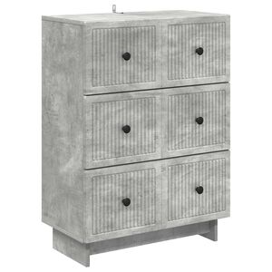 vidaXL Laatikkokaappi Betoninharmaa 66 x 34,5 x 90 cm Tekninen puu