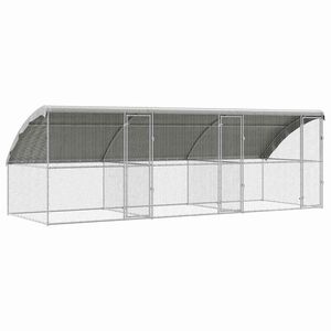 vidaXL Kanah&auml;kki 3 kpl Hopea 600 x 200 x 200 cm Galvanoitu ter&auml;s