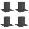 vidaXL Py&ouml;re&auml; maapaluu 4 pcs Antrasiitti 18 x 18 x15 cm Metalli