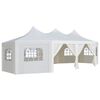vidaXL Paviljonkikangas valkoinen 448 x 320 cm Polyesteri