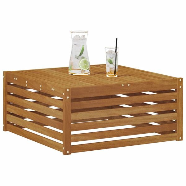 vidaXL Ulkop&ouml;yt&auml; Tihe&auml; akasiapuu Luonnollinen 79 x 79 x 37 cm