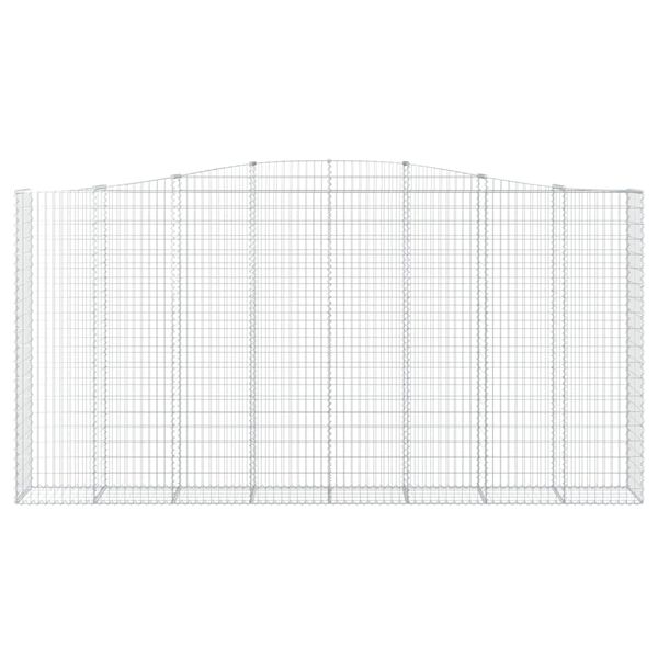 vidaXL Kaarevat kivikorit 10 kpl 400x50x200/220 cm galvanoitu rauta