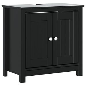 vidaXL Kylpyhuoneen allaskaappi BERG musta 60x34x59 cm t&auml;ysi m&auml;nty
