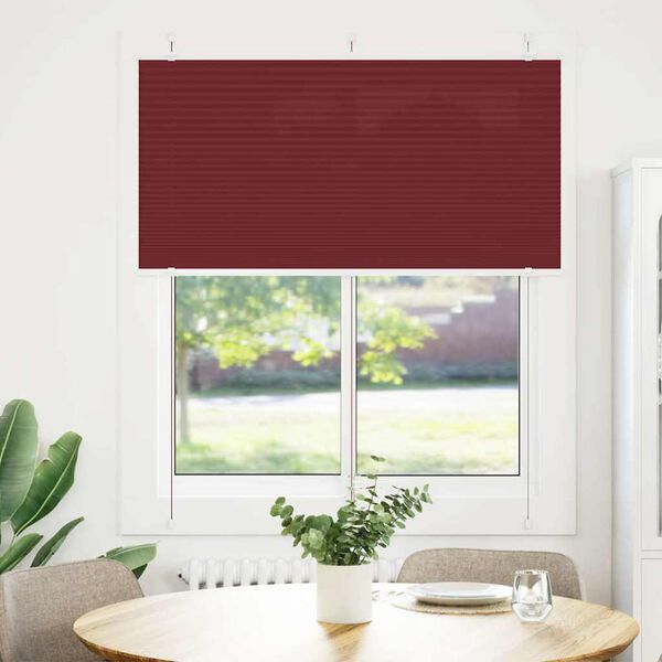 vidaXL laskostettu blind Bordeaux Red 120x100 cm Kankaan leveys