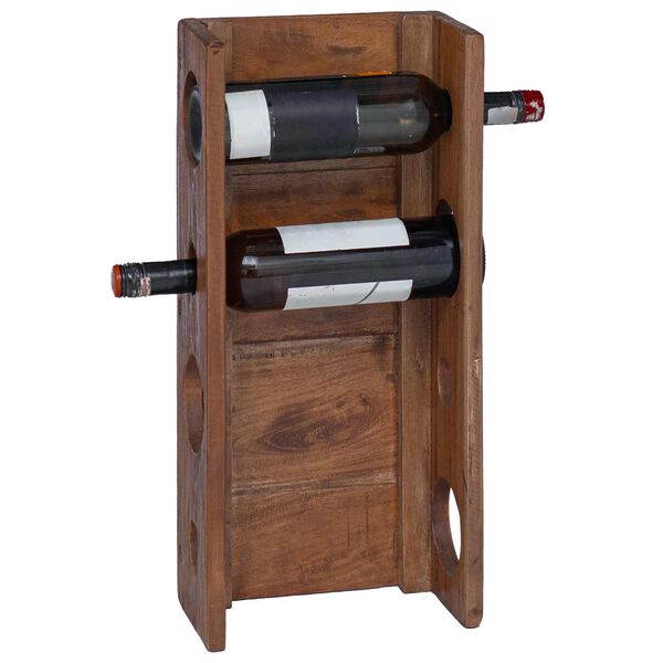 vidaXL Teline Ruskea 24 x 13 x 54 cm Kiinte&auml;&auml; mahonkipuuta