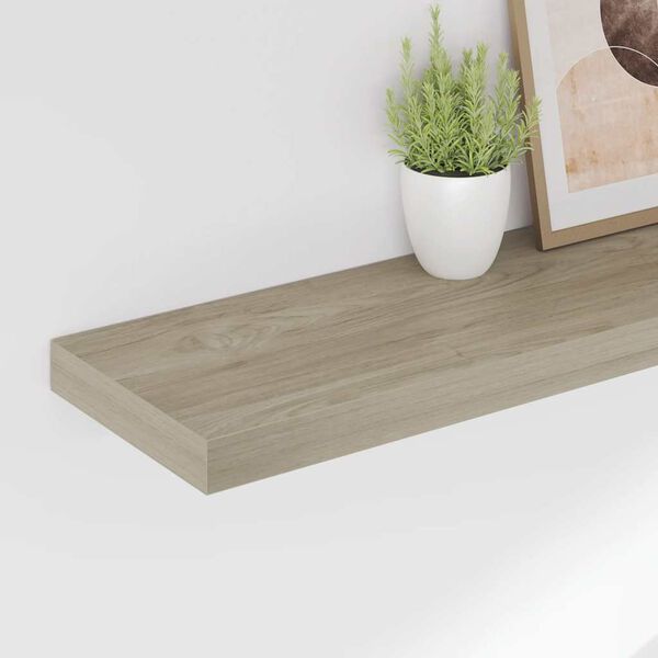 vidaXL Kelluvat sein&auml;hyllyt 4 kpl tammi 80x23,5x3,8cm MDF