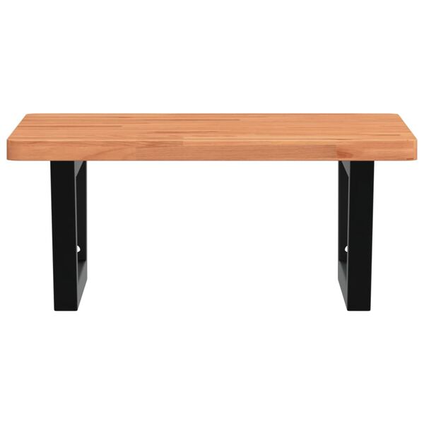 vidaXL Pesuallashylly seinälle teräs ja täysi pyökki