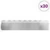 vidaXL Nurmikonreunukset 30 pcs Hopea 103 x 0,05 x 22 cm