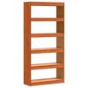 vidaXL Kirjahylly Vaha ruskea 80 x 30 x 167,5 cm Massiivinen mänty