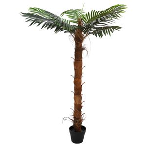 vidaXL V&auml;sytt&auml;v&auml; Cocuspalm-puu Vihre&auml; 70 x 18 x 140 cm Kangas ja bambu