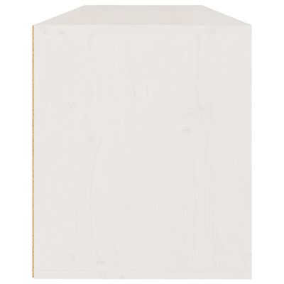vidaXL Seinäkaappi valkoinen 100x30x35 cm täysi mänty