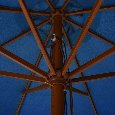 vidaXL Aurinkovarjo puurunko 330 cm taivaansininen