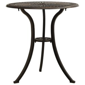 vidaXL Puutarhap&ouml;yt&auml; pronssi 62x62x65 cm valualumiini