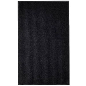 vidaXL Ovimatto musta 117x220 cm PVC