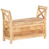 vidaXL Eteisen penkki 103x33x72 cm t&auml;ysi mangopuu