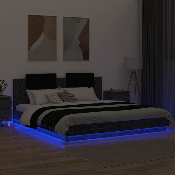 vidaXL S&auml;ngyn runko p&auml;&auml;dyll&auml; p&auml;&auml;tyll&auml; Musta tammi. 6FT Super King Size