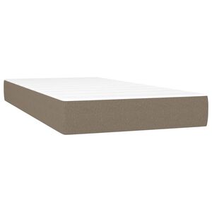 vidaXL Pussijousipatja keskikova taupe 80x200x20 cm kangas