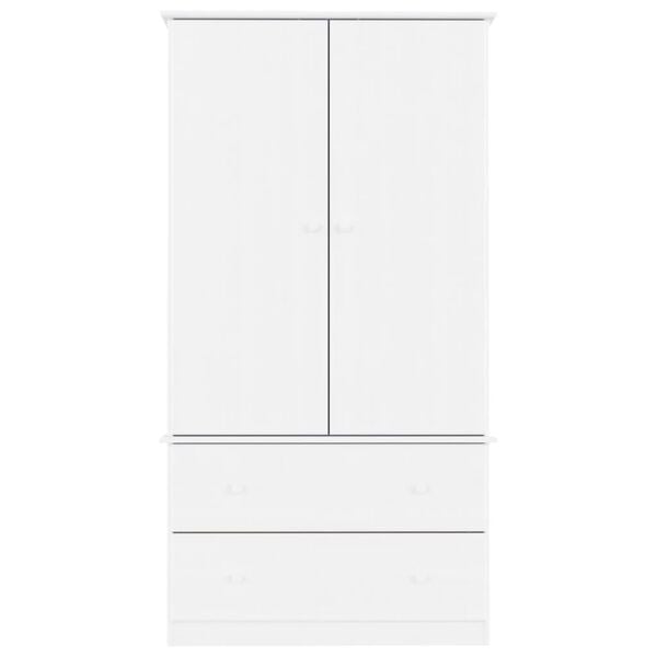 vidaXL Vaatekaappi ALTA valkoinen 90x55x170 cm t&auml;ysi m&auml;nty