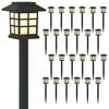 vidaXL 24 pcs L&auml;mpim&auml;n Valkoinen 38,5 cm PP
