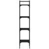 vidaXL Kirjahylly 4 tasoa musta 35x30x138,5 cm tekninen puu