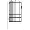 vidaXL Aitausportti DRONTEN 100 x 150 cm Ter&auml;s Musta Lukittava