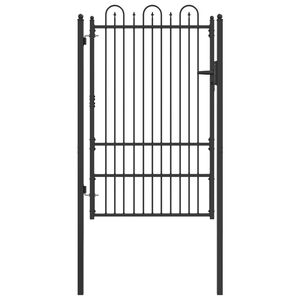 vidaXL Aitausportti DRONTEN 100 x 150 cm Ter&auml;s Musta Lukittava
