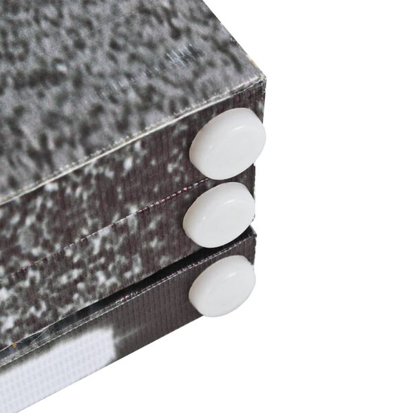 vidaXL Taitettava tilanjakaja Lontoon bussi 160x170 cm mustavalkoinen