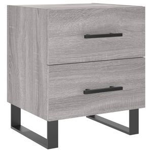 vidaXL Y&ouml;p&ouml;yt&auml; harmaa Sonoma 40x35x47,5 cm tekninen puu