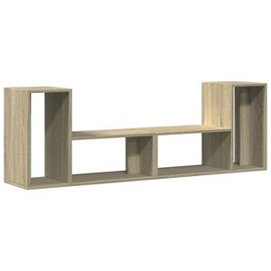 vidaXL TV-tasot 2 kpl Sonoma-tammi 75x30x50 cm lastulevy