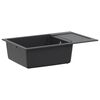 vidaXL Yksialtainen tiskiallas Graniitti 78 x 50 x 20 cm Grafiitti