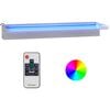 vidaXL Vesiputous RGB LED-valoilla ruostumaton ter&auml;s 60 cm