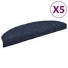 vidaXL Porrasmatot itseliimautuvat 5 kpl 65x21x4 cm sininen puolipy&ouml;re&auml; suuri