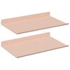 vidaXL Kelluva hylly 2 kpl Pinkki 30 x 18 x 2,5 cm Ter&auml;s