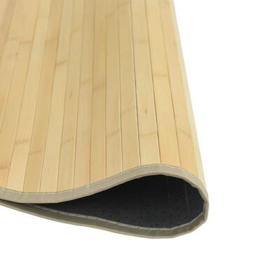 vidaXL Matto pyöreä vaalea luonnollinen 100 cm bambu