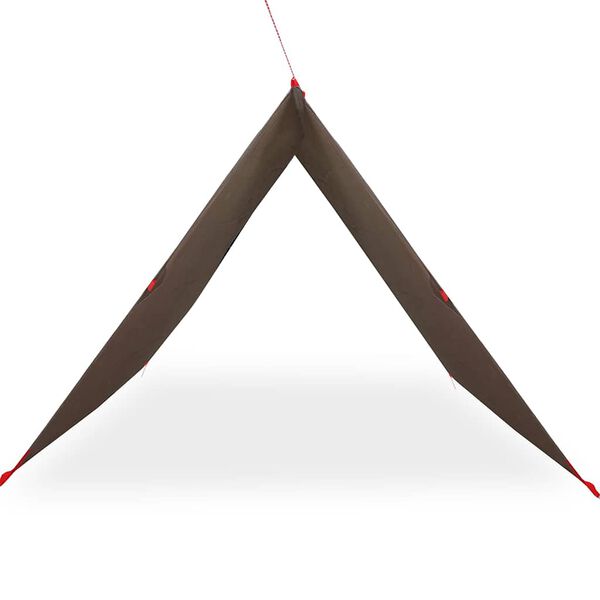 vidaXL Camping Tarp Ruskea 406x306 cm Vedenpitävä