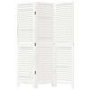 vidaXL 3-Paneelinen tilanjakaja valkoinen t&auml;ysi keisaripuu