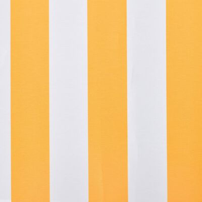 vidaXL Markiisikangas oranssi ja valkoinen 350x250 cm