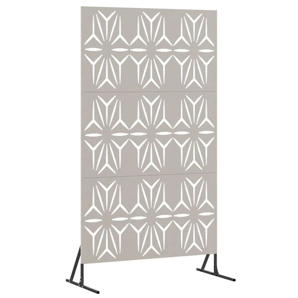 vidaXL Yksityisyysn&auml;ytt&ouml; Harmaa 100 x 50 x 180 cm Kulunut Ter&auml;s