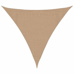 vidaXL Aurinkopurje 160 g/m&sup2; harmaanruskea 3x3x3 m HDPE