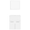 vidaXL Kylpyhuoneen kalustesarja valkoinen lastulevy