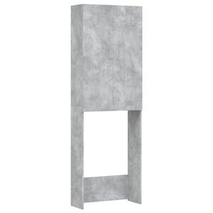 vidaXL Pesukonekaappi betoninharmaa 64x25,5x190 cm