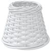 vidaXL Lampunvarjostin valkoinen &Oslash;15x12 cm paju