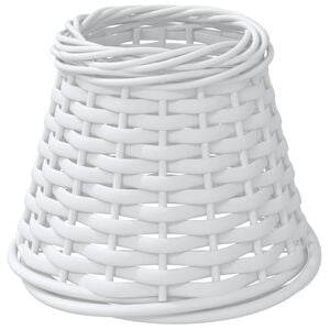 vidaXL Lampunvarjostin valkoinen &Oslash;15x12 cm paju