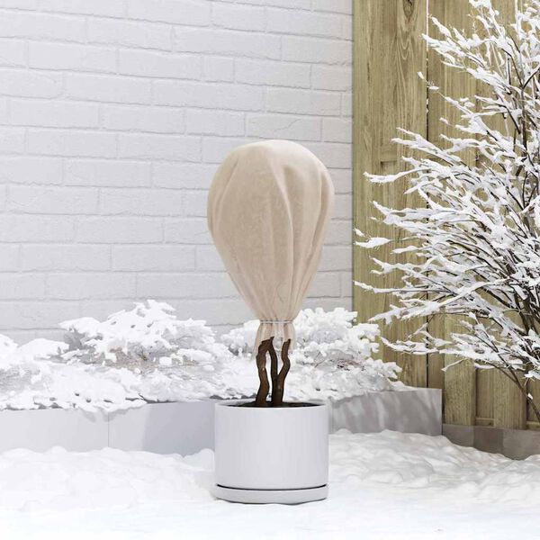 vidaXL Pakkassuojakasvivilla Beige 100 x 1,6 m Non-woven Kangas