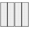 vidaXL Hy&ouml;nteisverhot oveen 2 kpl magneettikiinnitys musta 200x80 cm