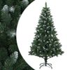 vidaXL Tekojoulukuusi 120 cm PVC ja metalli Vihre&auml;