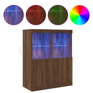 vidaXL Senkki ruskea tammi 81x37x100 cm tekninen puu