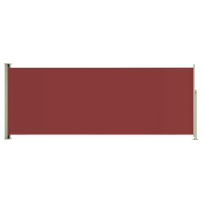 vidaXL Sisäänvedettävä terassin sivumarkiisi 117x300 cm punainen